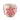 Blumentopf – Runde Form, Zement Material, Blumen Muster, Rosa Oberfläche, L – Blomme | PTMD