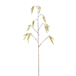 Artificial branch - Green Birch Seed Branch, plastic, metal | PTMD