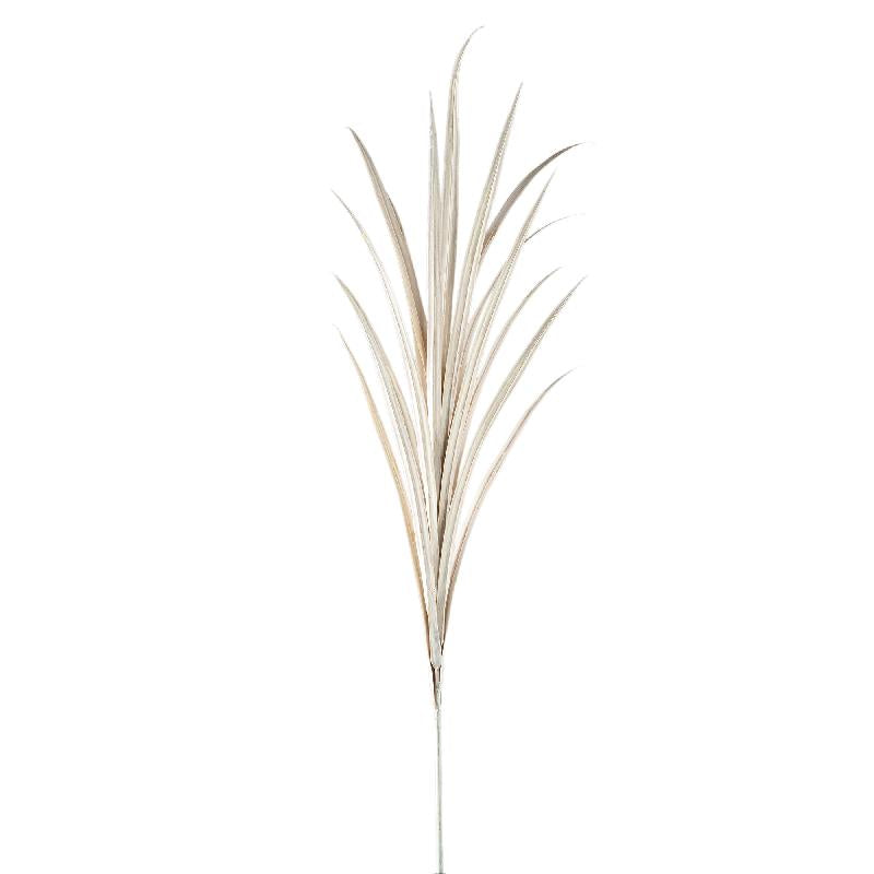 Artificial Plant - Cream-colored Yucca Spray, Plastic, Metal, Handmade | PTMD