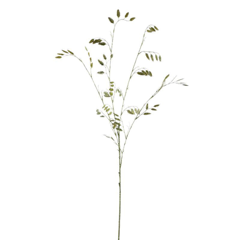Kunstpflanze - Grünes Briza Gras Spray, Kunststoff, Handgefertigt | PTMD