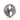 Statue - cast aluminum, silver-colored nickel look, travertine marble base, L - Deuie | PTMD