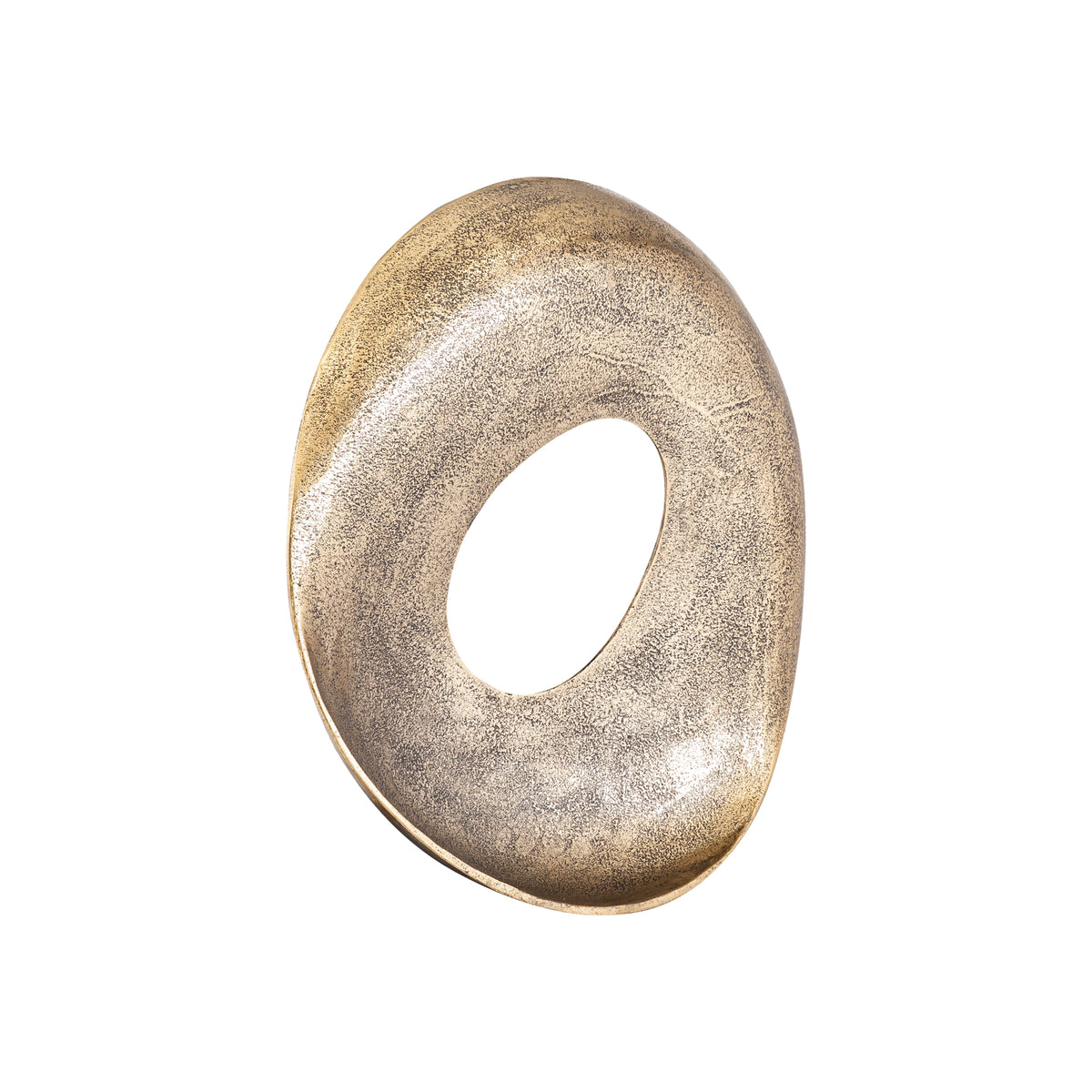 Wandpaneel – Offenes Design, Runde Form, Aluminium Material, Gold, S – Daweson | PTMD