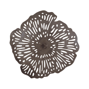 Wanddeko – Blumen Design, Aluminiumguss Metall, Organische Form, L – Ryhann | PTMD