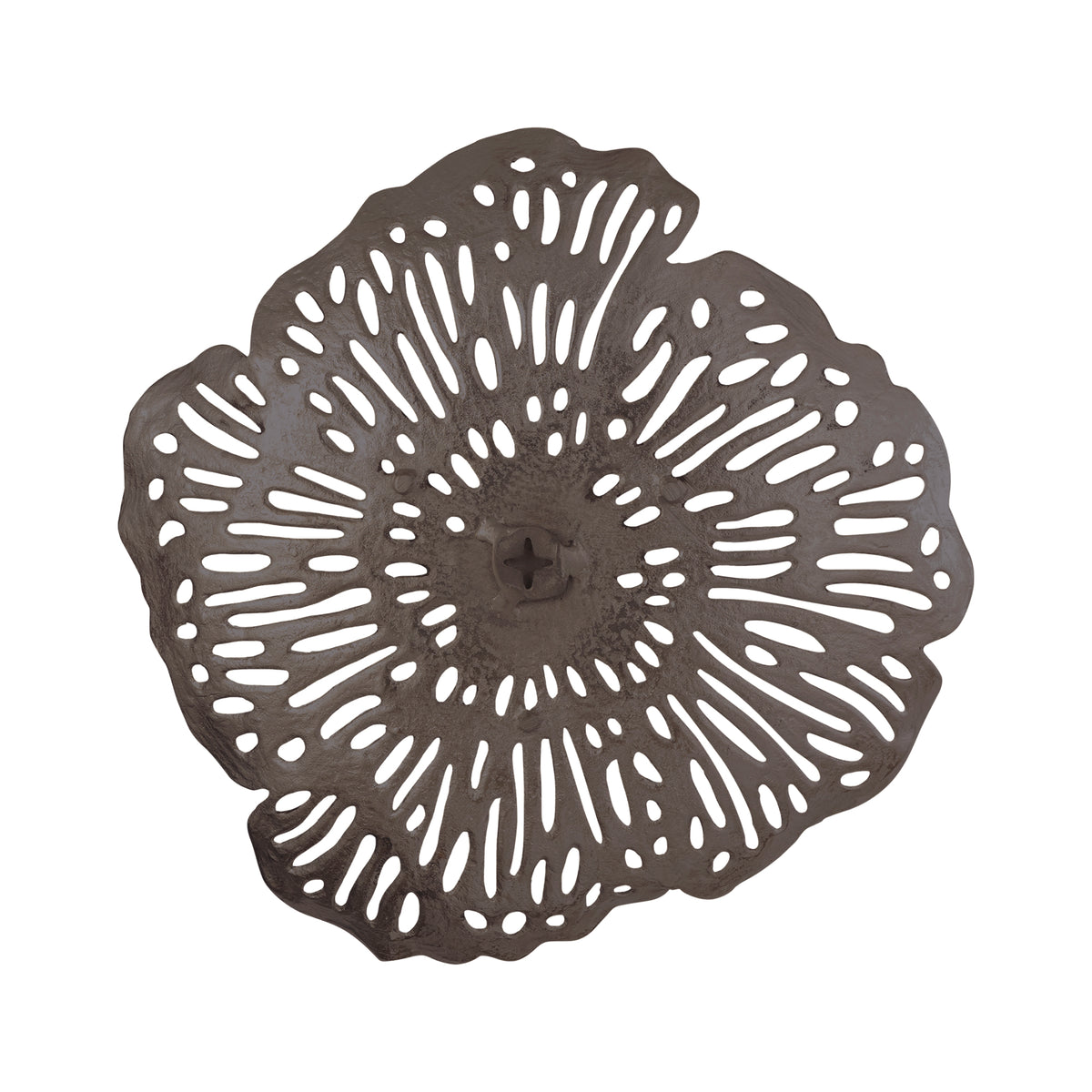 Wanddeko – Blumen Design, Aluminiumguss Metall, Organische Form, L – Ryhann | PTMD