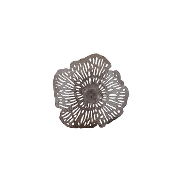 Wanddeko – Blumen Design, Aluminiumguss Metall, Organische Form, S – Ryhann | PTMD