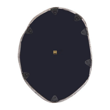 Wall Mirror - Glass & Cast Aluminum Metal, Round Shape, Handmade, Silver – Paisley | PTMD