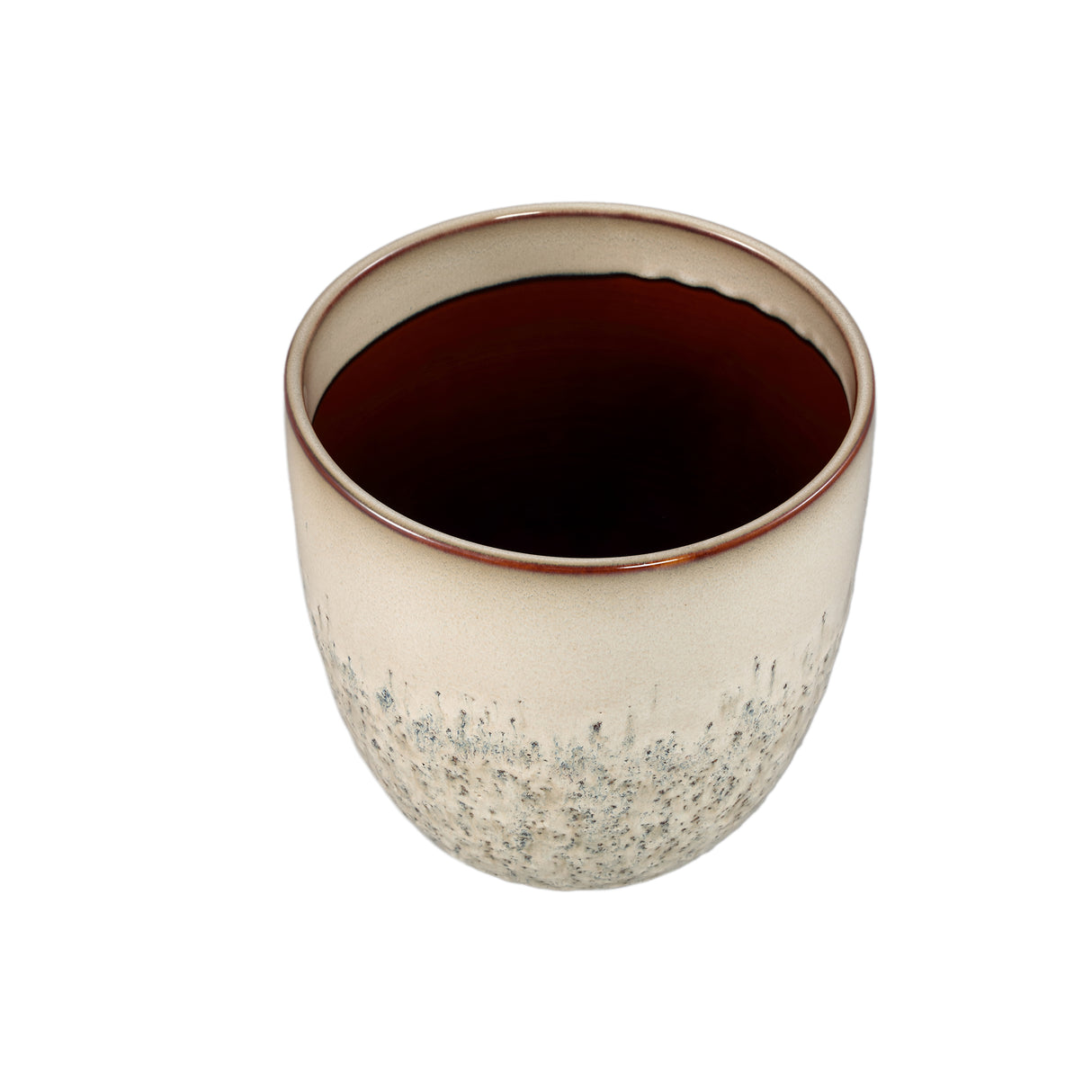 Blumentopf - Keramik, Runde Form, Bauchige Form, Creme, XL - Harper | PTMD