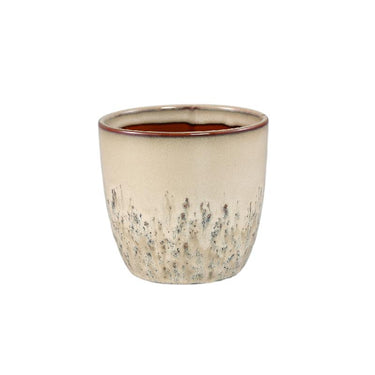 Blumentopf - Keramik, Runde Form, Bauchige Form, Creme, M - Harper | PTMD