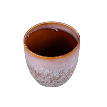 Flowerpot - Ceramic, Round Shape, Pot-bellied Shape, Pink, XL | PTMD