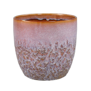 Flowerpot - Ceramic, Round Shape, Pot-bellied Shape, Pink, XL | PTMD