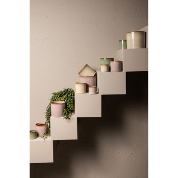 Blumentopf - Keramik, Rundes Design, Glatte Oberfläche, Rosa, S – Mary | PTMD