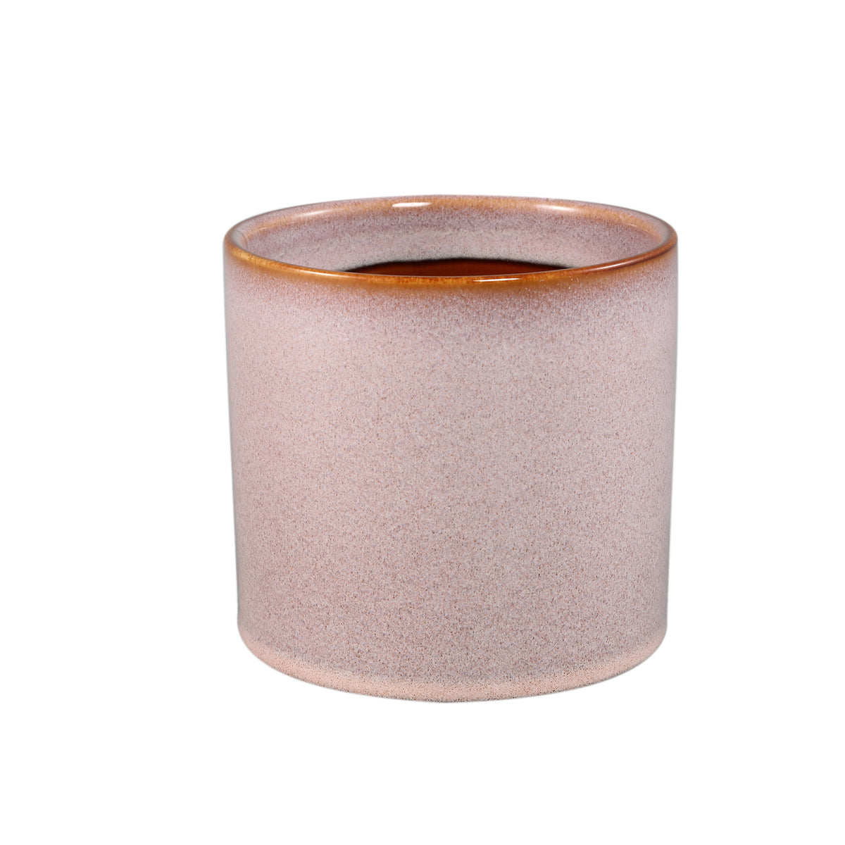 Flower Pot - Ceramic, Round Design, Smooth Surface, Pink, L – Mary | PTMD