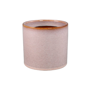 Flower Pot - Ceramic, Round Design, Smooth Surface, Pink, L – Mary | PTMD