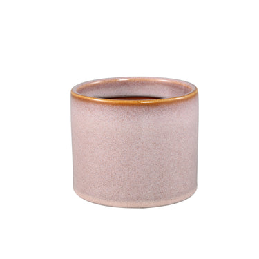 Blumentopf - Keramik, Rundes Design, Glatte Oberfläche, Rosa, M – Mary | PTMD