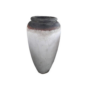 Pot - white surface, round shape, high design, S - Kajetan | PTMD