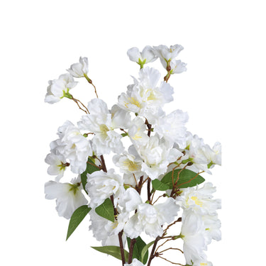 Kirschblüte – Weißer Blütenzweig aus Stoff, Metall, Kunststoff und Viskose | PTMD