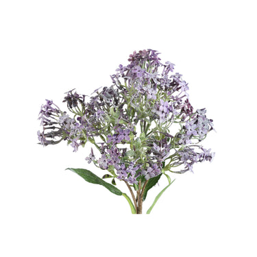 Trockenast – Violetter Zweig mit kleinen Blüten und Blättern aus Stoff, Metall, Kunststoff und Viskose | PTMD
