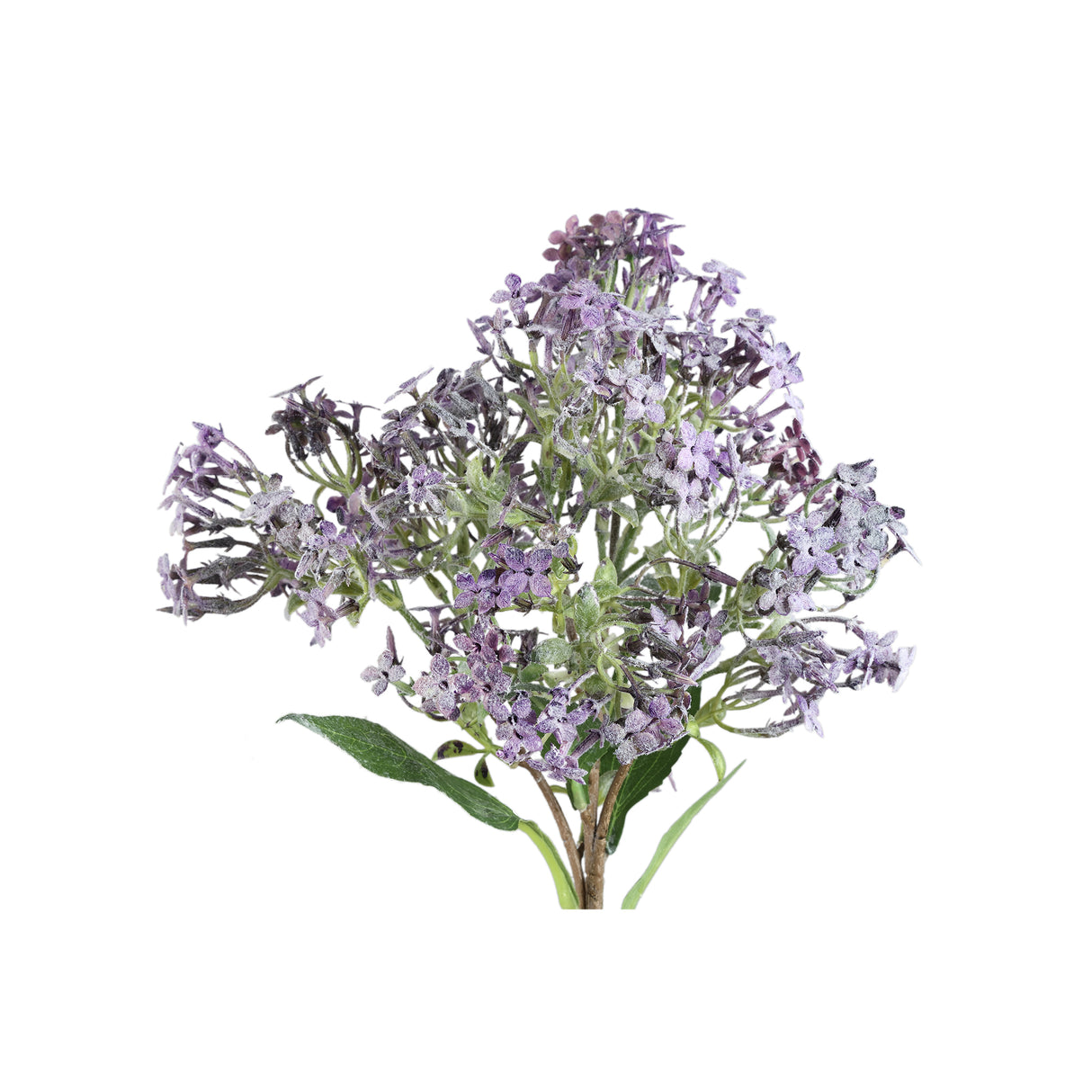 Trockenast – Violetter Zweig mit kleinen Blüten und Blättern aus Stoff, Metall, Kunststoff und Viskose | PTMD