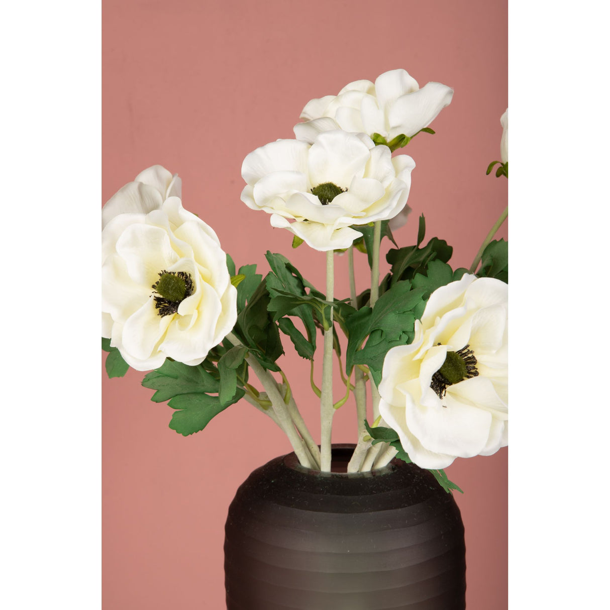 Garden Flower – White Anemone, Fabric Flowers, Handmade, L | PTMD