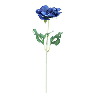 Gartenblume – Blauer Anemonenzweig aus Stoff und Kunststoff | PTMD