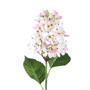 Hortensienblume – Rosafarbener Hortensienzweig aus Stoff und Kunststoff | PTMD