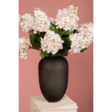Hortensienblume – Rosafarbener Hortensienzweig aus Stoff und Kunststoff | PTMD