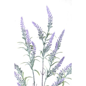 Kunstpflanze - Violetter Lavendel Spray, Kunststoff, Handgefertigt | PTMD
