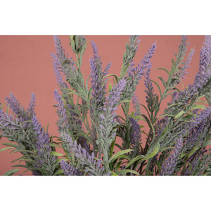 Kunstpflanze - Violetter Lavendel Spray, Kunststoff, Handgefertigt | PTMD