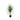 Leaf plant with green onion grass, on coconut tree and made of plastic and fabric, A | PTMD