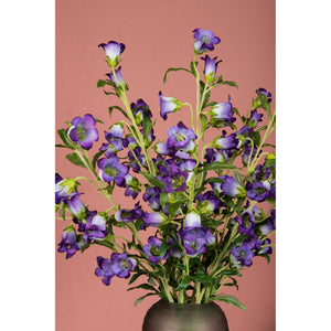Garden Flower – Purple Bellflower Spray, Fabric, Plastic, Handmade | PTMD