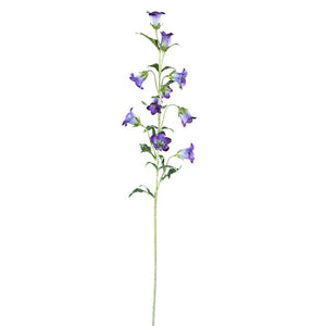 Garden Flower – Purple Bellflower Spray, Fabric, Plastic, Handmade | PTMD