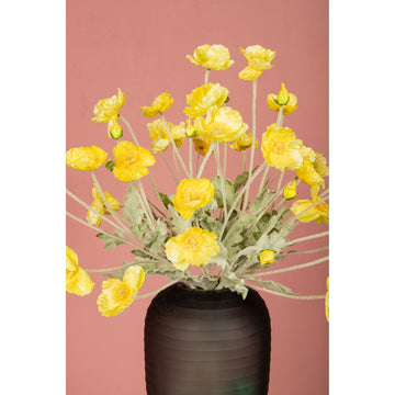 Mohnblume – Gelber Mohnzweig aus Stoff und Kunststoff | PTMD