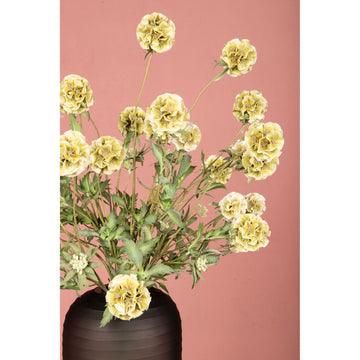 Gartenblume - Grüne Scabiosa Spray, Handgefertigt, Stoff, Kunststoff | PTMD
