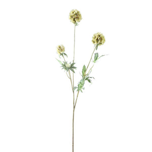 Gartenblume - Grüne Scabiosa Spray, Handgefertigt, Stoff, Kunststoff | PTMD