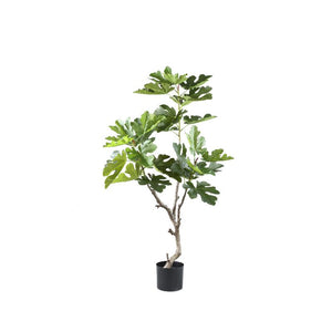 Baumgrün mit Feigenbaum, im Topf und aus Kunststoff, S | PTMD