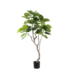 Tree green with ficus tree, potted and plastic, M | PTMD