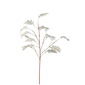 Kunstpflanze - Creme Chrysanthemenblätter Spray, Schaumstoff, Kunststoff | PTMD