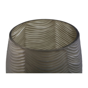 Glass Vase - Glass Material, Brown Hue, Round Shape, Pom-pom Shape, L - Elichi | PTMD
