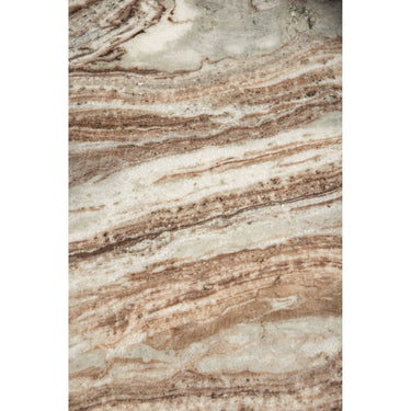 Couchtisch – Marmor, rund, beige/natur, 3-Kugel-Basis, skulpturales Design – Diro | PTMD