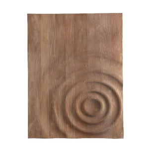 Mango Wood Wall Panel, Rectangular Design, Handmade, Natural Finish, L – Mattin | PTMD