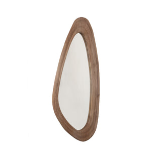 Spiegel – Organisches Design, Dreieckige Form, Mangoholz Material, Natur – Santin | PTMD