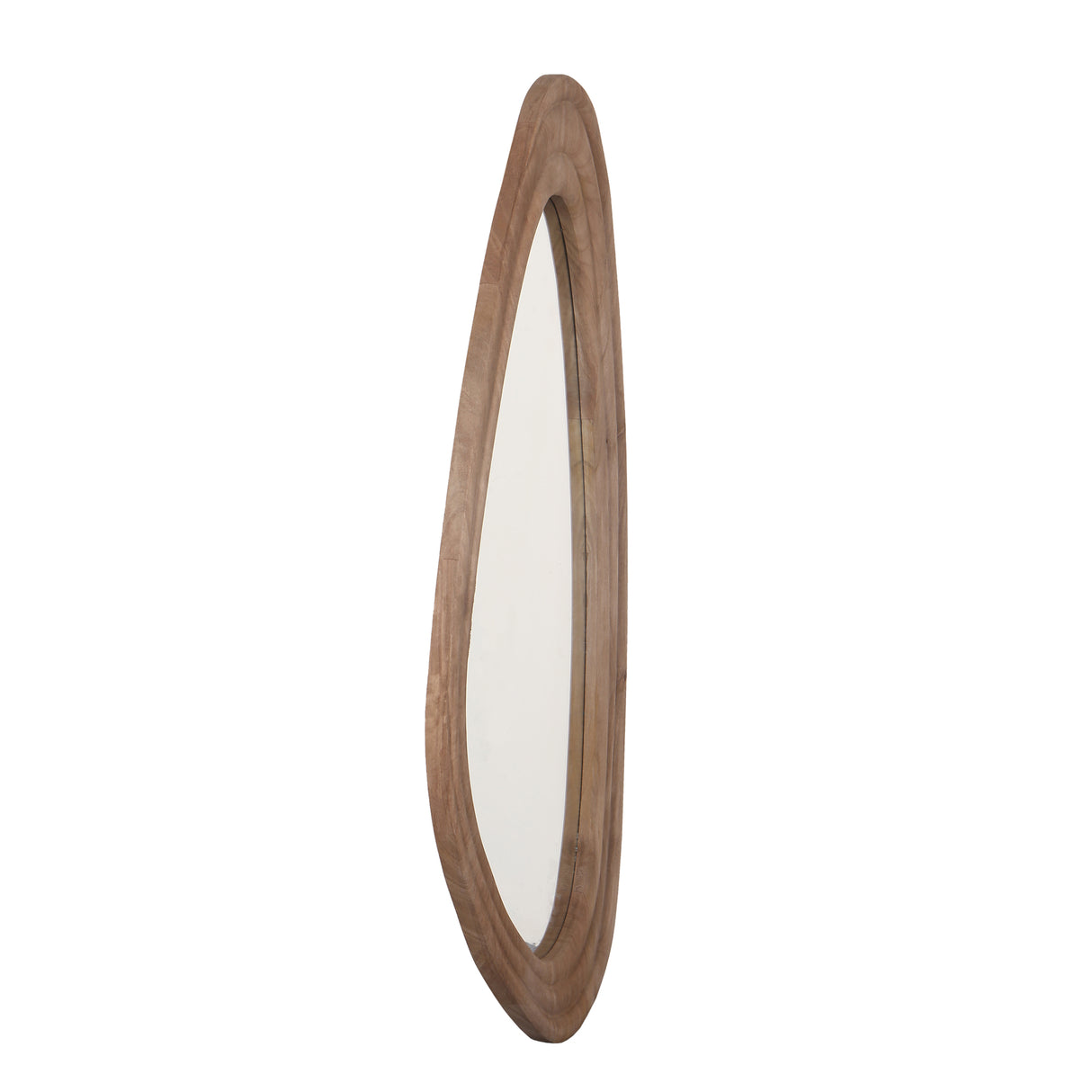 Spiegel – Organisches Design, Dreieckige Form, Mangoholz Material, Natur – Santin | PTMD