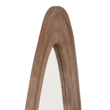 Spiegel – Organisches Design, Dreieckige Form, Mangoholz Material, Natur – Santin | PTMD