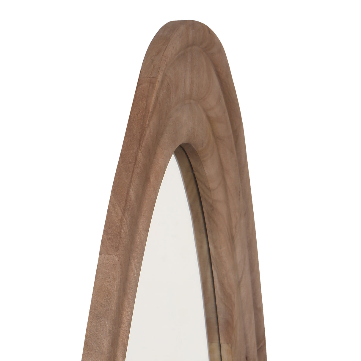 Spiegel – Organisches Design, Dreieckige Form, Mangoholz Material, Natur – Santin | PTMD