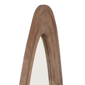 Spiegel – Organisches Design, Dreieckige Form, Mangoholz Material, Natur – Santin | PTMD