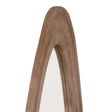 Spiegel – Organisches Design, Dreieckige Form, Mangoholz Material, Natur – Santin | PTMD