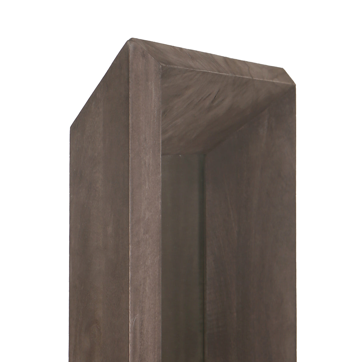 Wandspiegel aus Mangoholz mit rechteckiger Form, Braun-Finish, L – Nicka | PTMD