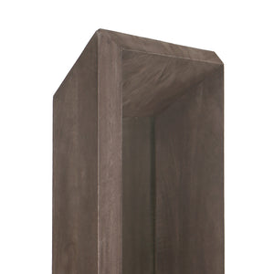 Wandspiegel aus Mangoholz mit rechteckiger Form, Braun-Finish, L – Nicka | PTMD