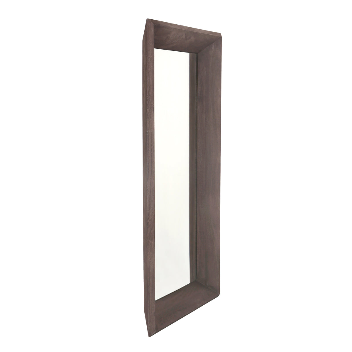 Wandspiegel aus Mangoholz mit rechteckiger Form, Braun-Finish, L – Nicka | PTMD