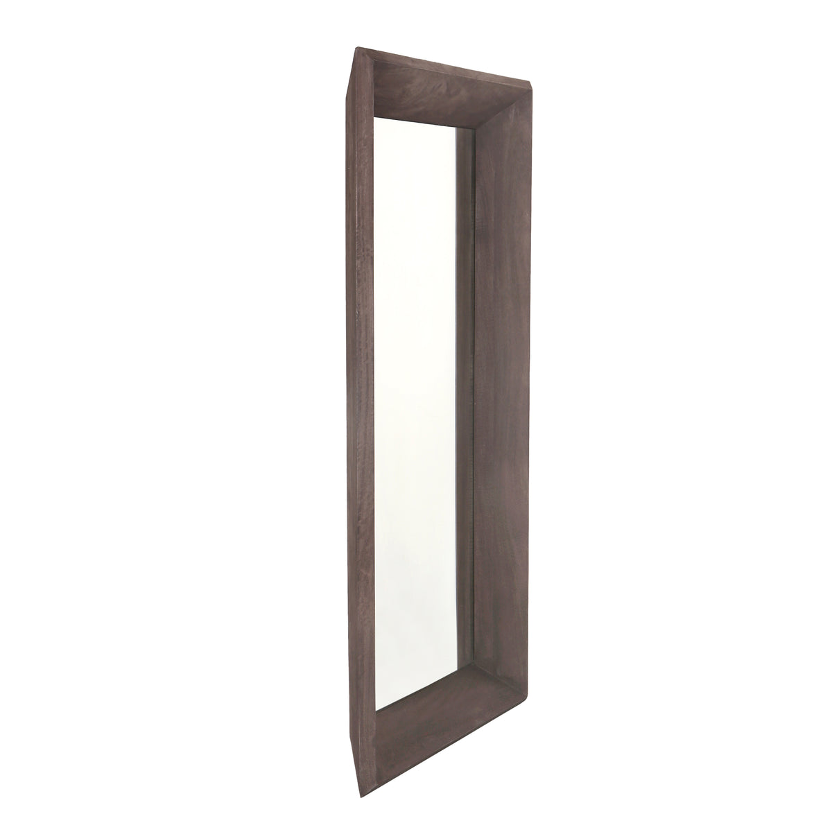 Wandspiegel aus Mangoholz mit rechteckiger Form, Braun-Finish, L – Nicka | PTMD